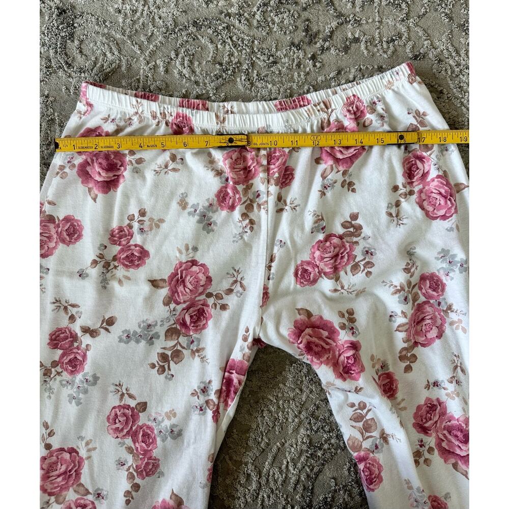 Laura Ashley Floral Pink Longsleeve Pajama Set Sz. Large - Picture 12 of 13